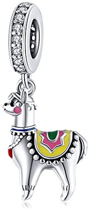 Teleye Armband Charm Bead Alpaka DIY Charm 925 Sterling Silber passt Pandora Armband Halskette, European Charms Armband