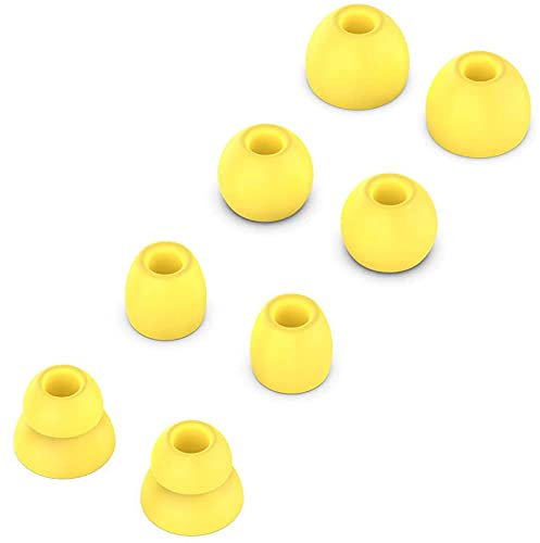 Juego de almohadillas de silicona de repuesto para auriculares inalámbricos Beats by dr dre Powerbeats Pro (amarillo)