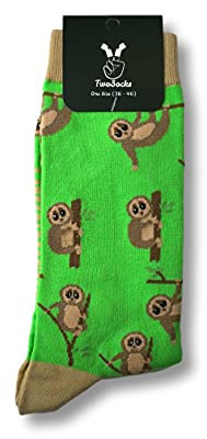 TwoSocks lustige Socken Damen Herren witzige Strümpfe als Geschenk Einheitsgröße (Loris)