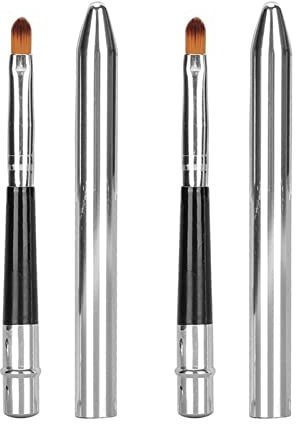 Einziehbarer Lippenpinsel, Tragbare Lippenpinsel Make-up Pinsel Flacher Concealer Pinsel Kunstfaser Augenbrauen Pinsel Pinsel für EIN präzises Lippen Make-up