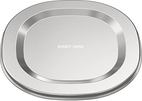 East Oak Feuerschalendeckel für 53,3 cm große rauchfreie Feuerstelle, 304 Edelstahl-Feuerstellenzubehör für Feuerstellen im Freien, wasserdicht, rostfrei und wetterbeständig, 48,3 cm D x 2 cm H