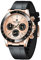 RollsTimi Pagani DesignHerren-Multifunktions-Sportuhr Quarz-Chronograph Uhrwerk Japan VK63 Edelstahlarmband Wasserdicht 100M (Rose KC-1664)