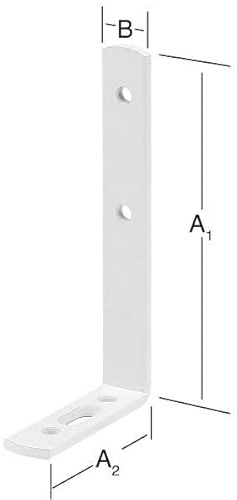 Vormann 000160095W Gardinenwinkel, Weiß, 20 Stück
