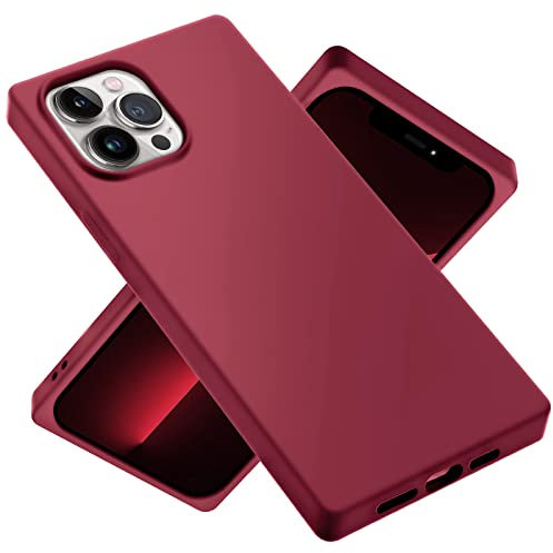 Jmltech for iPhone 12 Pro Max Case Square Edge Girly Women Clear Soft TPU Protective Cover Slim Thin Cute Protective Shockproof Phone Cases for iPhone 12 Pro Max 6.7 inch