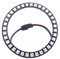 WS2812B 8/16/24/35/45/60 /90/241 Leds Pixel Ring Address Led-Module WS2812 IC RGB Voll Farbe Runde Led Kreis DC5V (35Leds, Black)