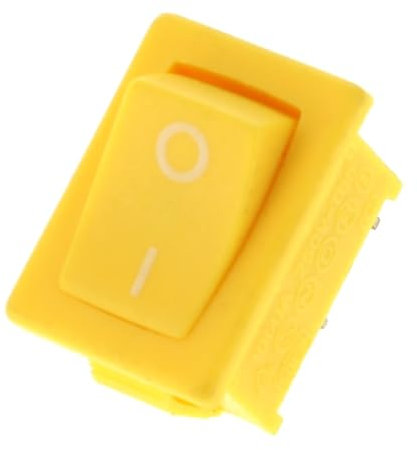 Schalter mit 2 Kabelschuhen, gelb, für Schleifmaschine