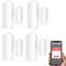 Comboss Detector de Sensor de Puerta WiFi, Sensor de Ventana inalámbrico, Alarma en Tiempo Real, Sensor de Apertura de Puerta para alertas de intrusión de Negocios, 2 Pack
