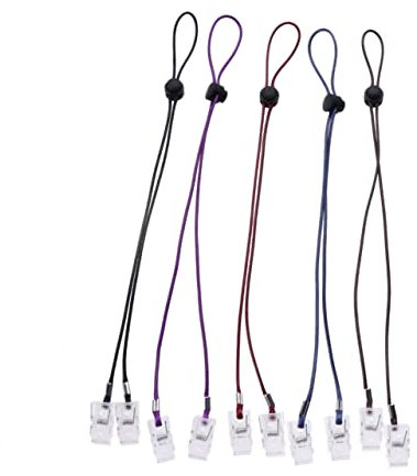 Practical Napkin Holder Chain Napkin Clips Polyester Chains Lanyard Neck Strap for Drawing