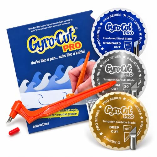 Gyro-Cut Genuine PRO Werkzeugsatz inklusive 3 Klingen – Standard, mittel und tief geschnittene Klingen