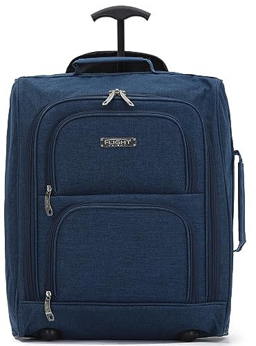 Flight Knight Handgepack-kabinenkoffer, Easyjet-untersitzzulassung, 2 Rollen, Leichte Tasche, Ideal Fur Flugreisen, 45 X 36 X 20 cm
