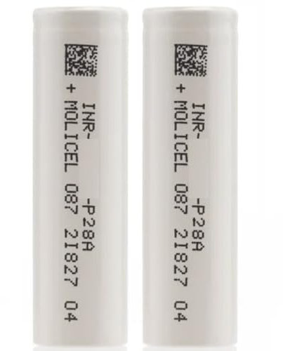 Molicel P28A 2800 mAh 35A Double High Amp Flat Top Rechargable Battery Class A Long Lasting Works With E Cigarettes Vape Sub Ohm Kit No Nicotine