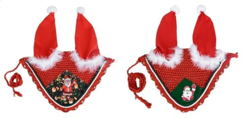 Fliegenhaube mit Weihnachtsmannmotiv, handgefertigt, Baumwolle, COB, bedruckt