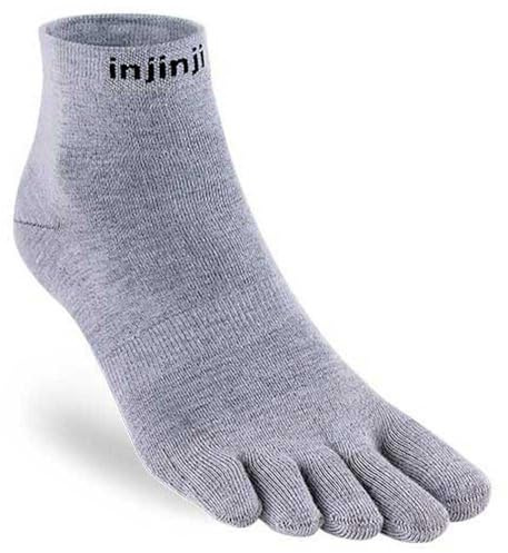 Injinji Zehensocken LINER MINI-CREW HEATHER GRAY XL