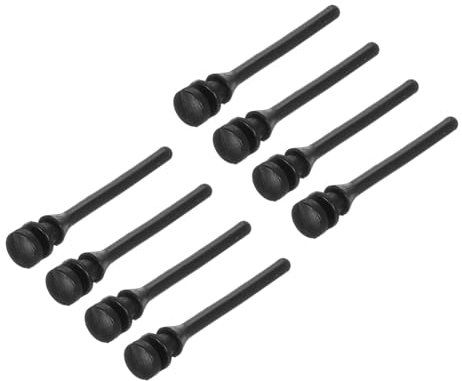 sourcing map Case Fans Computer Cooling Fan Mount Screws Low Noise Anti-Vibration Screws Soft Rubber 44mm/1.73 Inch Black Pack of 8