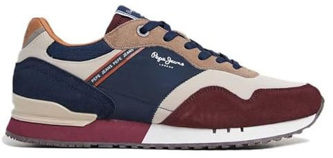 Pepe Jeans Homme London Brand M Basket, Violet Raisin, 41 EU