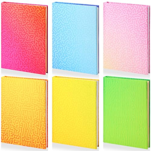 Yexiya Dehnbare Buchumschläge aus Stoff, buntes Muster, waschbar, wiederverwendbar, schützende Lehrbuchhülle für Hardcover-Lehrbücher bis 22,9 x 27,9 cm, 6 Stück (lustiges Muster)