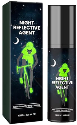 100ml Helle Sprühfarbe, Reflektierende Sprühfarbe, Langlebige reflektierende Leuchtfarbe, Nachtsichtbarkeit, Für Fahrräder, Kleidung, Skateboards, Leinwand, Stoff