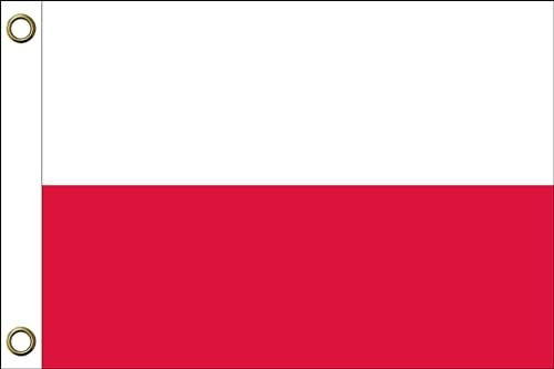Polen Flagge Fahnen | 150 cm x 90 cm / 90 x 150 cm | Wetterfest & Langlebig | Polyester mit zwei Ösen