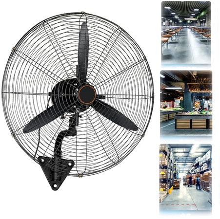 Ventilador De Pared De Refrigeración Eléctrica Industrial Con 3 Configuraciones De Velocidad - Ventiladores Montados En La Pared Para El Dormitorio Del Hotel De La Oficina En El Hogar, Vent(Size:55cm)