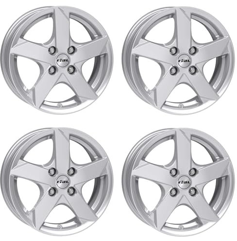4x Rial Felgen Alufelgen Kodiak 5.5Jx14 ET35 4x100 polar-silber kompatibel mit CITROEN C1