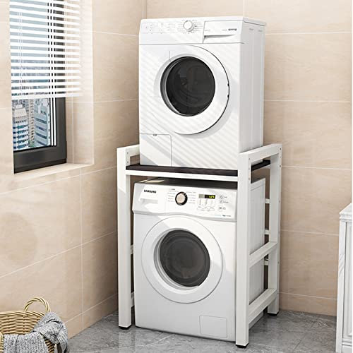 Generisch Armario de lavandería, armario superior para lavadora, secadora de ropa, cocina, estante de baño, estantería para lavadora, mueble de baño, 3 alturas ajustables