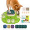 ClariVora Dog Puzzle Toy Dog Toys 2 Levels, Slow Feeder & Dog Nail File, Dog Food Treat Feeding Toys for IQ Training, Dog Entertainment Toys for All Breeds Green