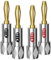 EMK Speaker Banana Plugs Closed Screw 24K Gold Plated Banana Plug Connectors for Speaker Wire, Wall Plate,Home Theater,Audio/Video Receiver,Amplifiers (2 Pairs/4 Pcs)