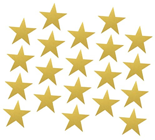 20 Stück Goldene Pentagramm Papier Ausschnitte für Klassenzimmerdeko