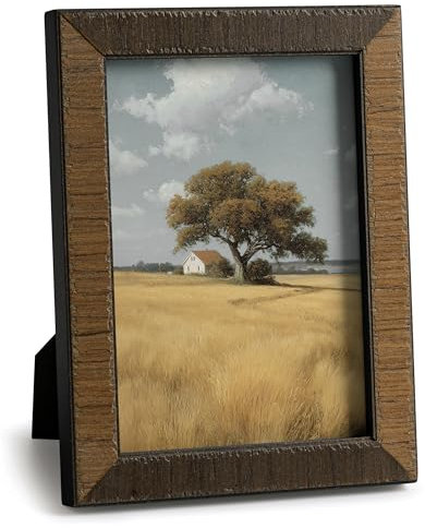 SUMGAR Bilderrahmen 13x18 Holz Vintage Retro Shabby Rustikal Braun Fotorahmen 13 x 18 Wand oder Tabelle Hochzeit Geschenk für Vater Familie Eltern Geburtstag