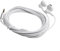 Puupaa Auriculares con cable de 300 cm de largo, auriculares intraurales para transmisión, transmisión, compatibles con teléfonos, smartphones, portátiles (blanco)