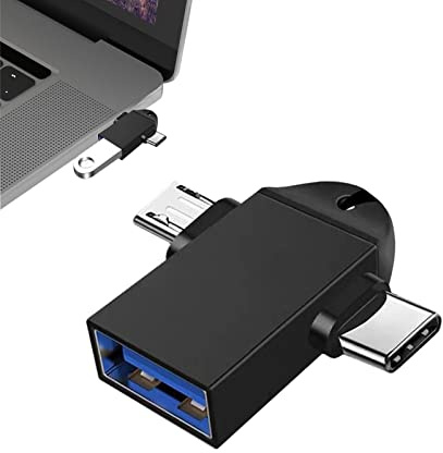 Genérico 2 in 1 Adapter -USB Type-C and USB 3.0 Converter | Port Adapter for Smartphones, Tablets, Multimedia TV Sticks, USB Drives, T Accessory