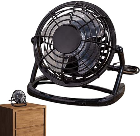 Genérico Ventilador De Mesa Portátil, Mini Ventilador Personal, USB Pequeño, De Escritorio De 4 Pulgadas, Enfriamiento De Escritorio Tranquilo, Eléctrico De Enfriamiento Aire