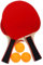 Luxshiny 1 Satz Tischtennis Schläger Set für Anfänger mit Holzschläger Tischtennisbällen und Tragetasche Leicht Hand Augen Koordination Fördernd für Spiele
