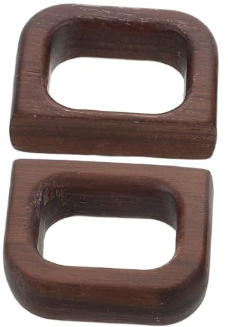 GALPADA 2pcs Walnut Handles for Tea and Coffee Mugs Ergonomic Design for Comfortable Grip Replacement Handles for Glass and Ceramic Cups Timeless Aesthetic