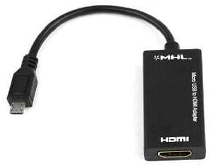 Adaptateur de conversion HDMI - Conversion TV HDMI - Sortie USB - Écran de smartphone - Transmission vidéo micro vers câble de sortie TV - Durabilité