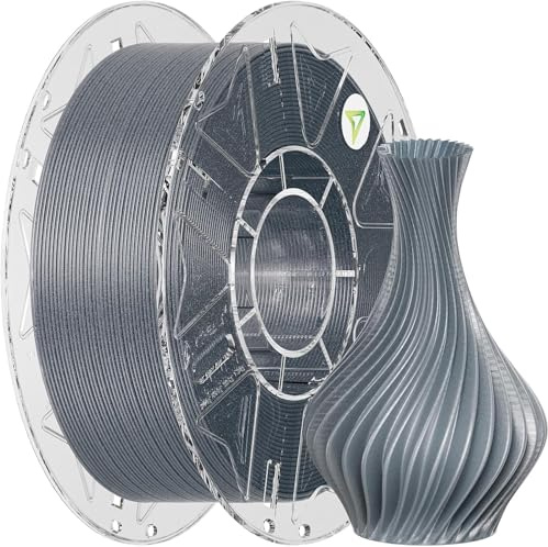 Creality PLA Starry Galaxy 1.75mm 1KG – High Speed 3D Drucker Filament, Schimmernder Sternenstaub Glitzer, Stardust Gray (Grau)