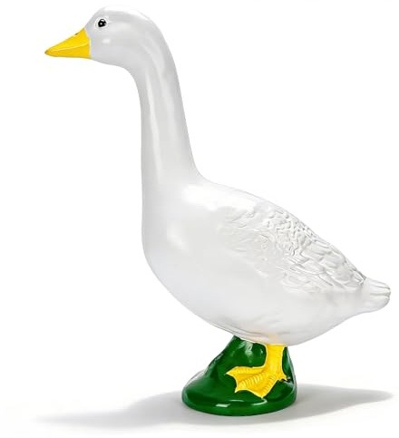 Tomedny Gans-Statue, Veranda-Gans-Statue, große weiße Gänse, Ente, Gartenskulptur, Dekorationen, Outdoor-Ornamente für Gartendekoration