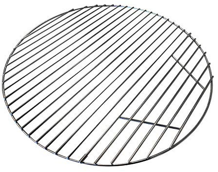 Stainless Steel Barbecue Cooking Grid Grate w/Hinged Access Door for Kamado Grill Large Big Green Egg Kamado Joe Classic Pit Boss K22 Louisiana K22 Ceramic Grills Using 18.5 inch Round Cooking Grate