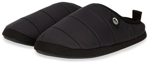 Lakeland Active Men's Wolfa Ultra-Warm Synthetic Down Camping Style Slippers With Memory Foam - Black - 10 UK