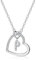 LIHELEI Damen Halskette Herz Buchstabe 925 Silber Kette Damen Personalisiere Kette, Geburtstags und Weihnachten Geschenk Für Frauen Mädchen Mama Freundin - P