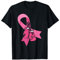 Octobre Rose Cancer Du Sein Ruban Rose Gants de Boxe T-Shirt