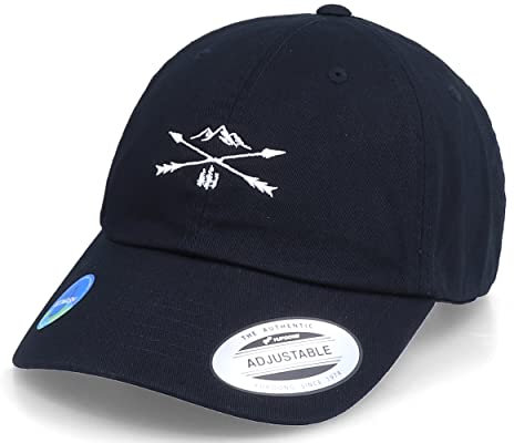Hatstore Ecowash Nature Arrow Cross Black Dad Cap Cap - Grösse: One Size - (55-60 cm)
