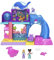 Polly Pocket Pollyville Aquarium mit Shani, Spielset mit 2 Puppen, Spielzeugauto und 11 Zubehörteilen, darunter 8 Meerestiere, Spielzeug mit Wasserspiel, HKW15