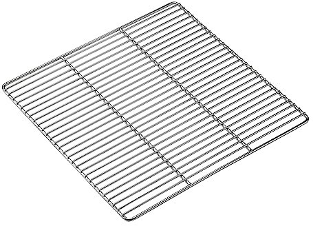 NANGOGEAR Grille de cuisson pour camping - Poêle à charbon carrée - 29,7 cm - Acier inoxydable 304 - Grille de barbecue sur pied 11107-W