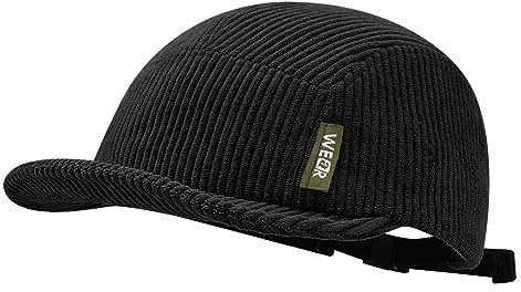 Croogo Corduroy Trucker Hat Unisex 5 Panel Baseball Cap Soft Short Brim Running Cap Low Profile Retro Dad Hat, M-dsbh10-schwarz, Einheitsgröße