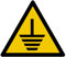 W243 - Erdung - Warnschild - Maße wählbar - Norm ISO 7010