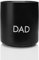 Giftandprint Tasse Schwarz Dad, Papa Geschenke für Männer Vatertag Bester Papa Geschenk Tassen werdender Papa Gifts für Väter Daddy to be Kaffeebecher ohne Henkel, Keramik,250 ml