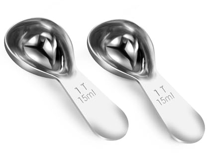 Coffee Scoop 1 Tablespoon Measuring Spoons for Ground Coffee15ML18/8(2pcs).