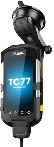 Car Mount Charger for Zebra Symbol TC77 TC70 TC72 TC75 TC70X TC75X Handheld Barcode Scanner - Vehicle Holder with 5V 2A Cigarette Lighter Charging Cable