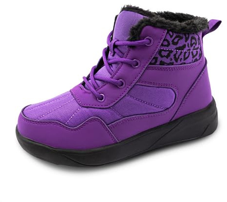 ChayChax Stivaletti da Neve Donna Stivali Invernali Scarponcini Foderato Caldo Scarpe Inverno Impermeabili Stivaletti con Stringate